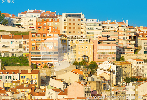 Image of Lisbon Old architecture background Portugal