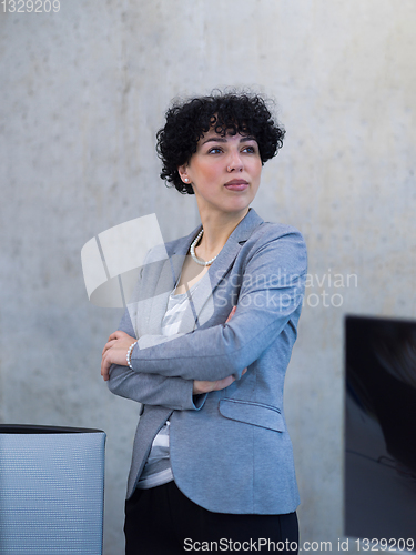 Image of Portrait of successful female software developer