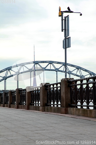 Image of Railway bridge in Riga city.