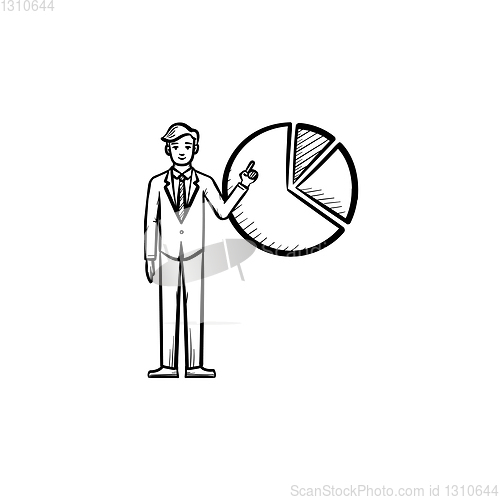Image of Web company hand drawn sketch icon.