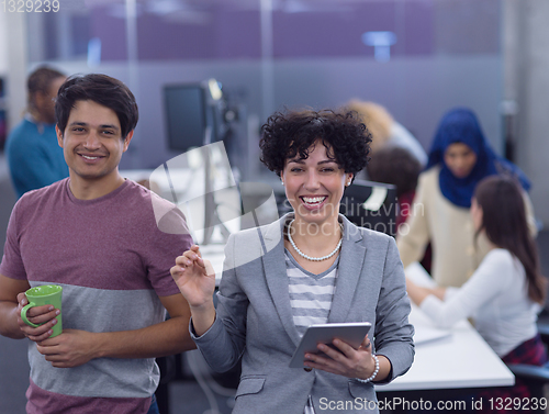 Image of Portrait of young successful Business couple