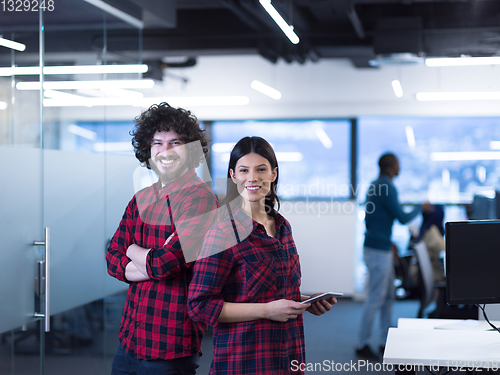 Image of Portrait of young successful Business couple