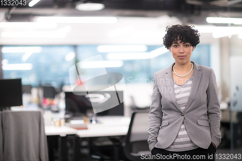 Image of Portrait of successful female software developer