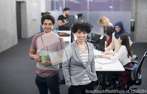 Image of Portrait of successful multiethnic Business people