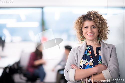 Image of Portrait of successful female software developer