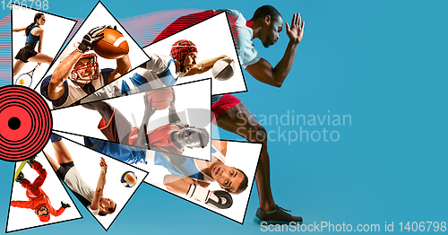 Image of Creative collage made with different kinds of sport