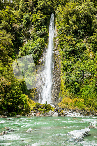 Image of Thunder Creek Falls, New Zealand