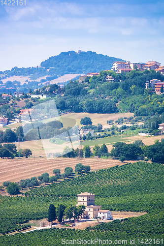 Image of landscape scenery in Italy Marche