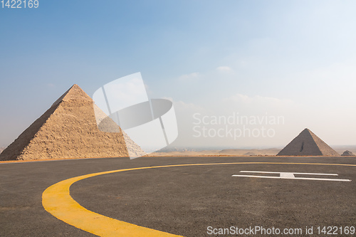 Image of Pyramids at Giza Cairo Egypt