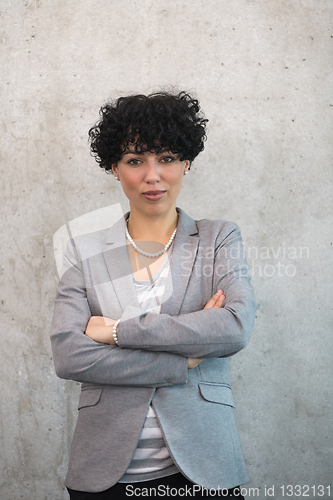 Image of Portrait of successful female software developer