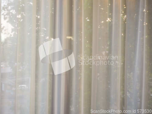 Image of White curtain background