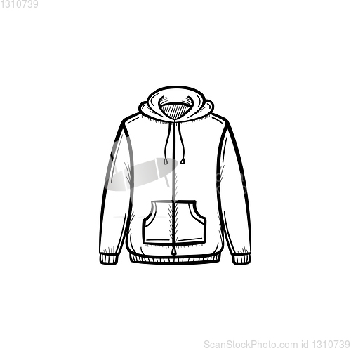 Image of Sweater hand drawn sketch icon.