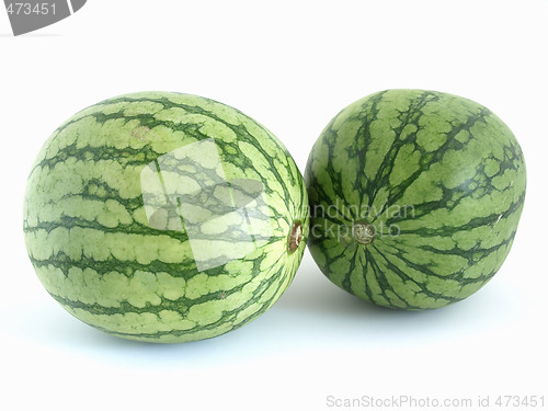 Image of Two Watermelons