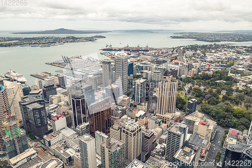 Image of view to the Auckland harbour New Zealand