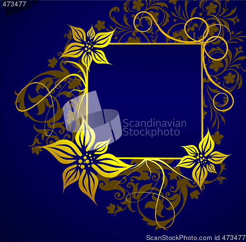Image of Gold frame for the text