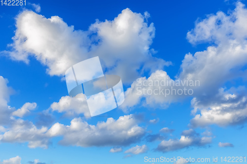 Image of blue sky with clouds