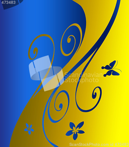 Image of Abstract floral background