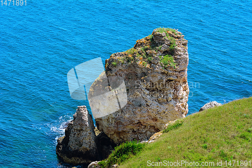 Image of Rock in the Sea