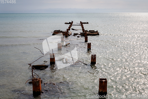 Image of Old concrete pier.