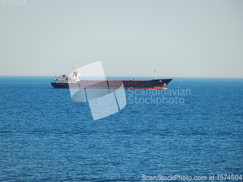 Image of Dry cargo ship in the Caspian Sea.