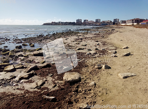 Image of Rocky coast of the Caspian Sea.