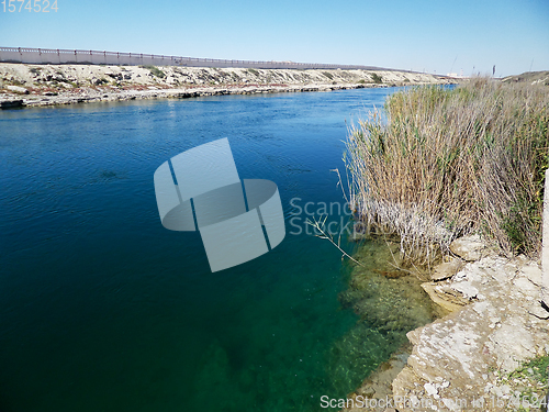 Image of Water intake channel from the sea.