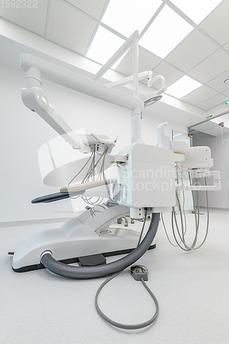 Image of Interior of dental surgery room with special equipment