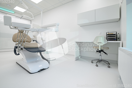 Image of Interior of dentistry medical office, special equipment