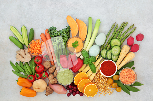 Image of Healthy Lifestyle Vegetarian Health Food 