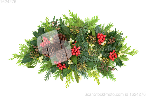 Image of Christmas Winter and New Year Decorative Display