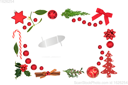 Image of Christmas Fun Abstract Background Border