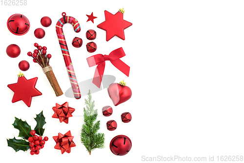 Image of Composition of Festive Christmas Symbols