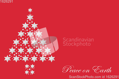 Image of Peace on Earth Christmas Tree Abstract