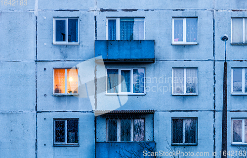 Image of Wall with Iluminated window.