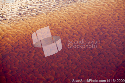 Image of Red Wavy sand texture