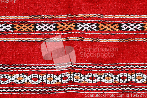 Image of Handmade blanket with color pattern 