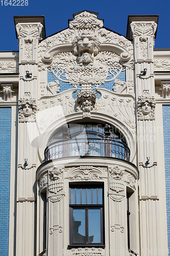 Image of Detail of Art Nouveau or Jugenstil building