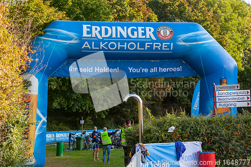 Image of Ratingen/Germany/ North Rhine-Westphalia - September 20: 12th Stadtwerke Ratingen Triathlon a historic event
