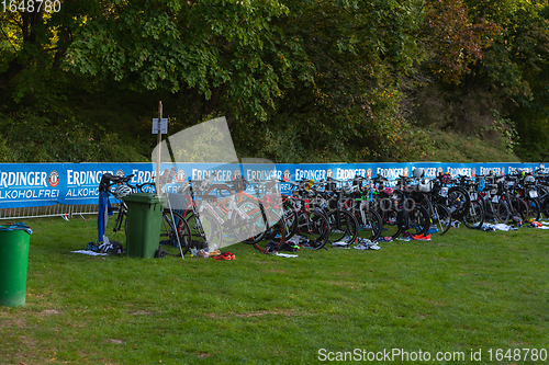 Image of Ratingen/Germany/ North Rhine-Westphalia - September 20: 12th Stadtwerke Ratingen Triathlon a historic event