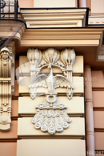 Image of Detail of Art Nouveau or Jugenstil building