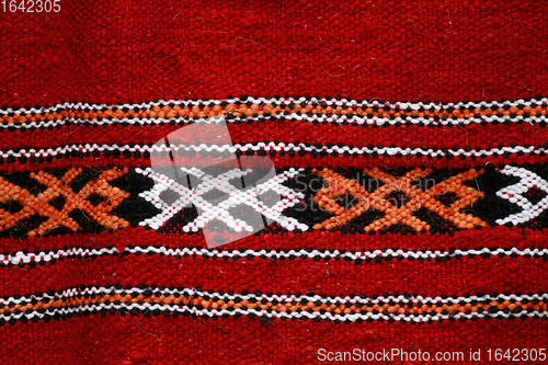 Image of Handmade blanket with color pattern 