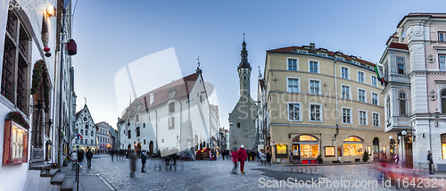 Image of Crowded Tallinn Old town streets