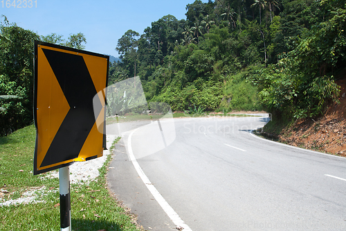 Image of Sharp road curve sign