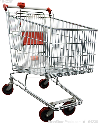 Image of Shopping cart with clipping path