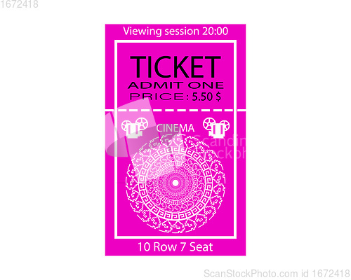 Image of cinema ticket