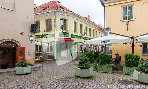 Image of Vilnius Old Town view to west in summer