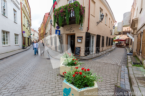 Image of Vilnius Old Town view to west in summer