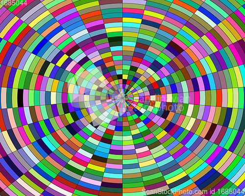 Image of background abstraction in a circle