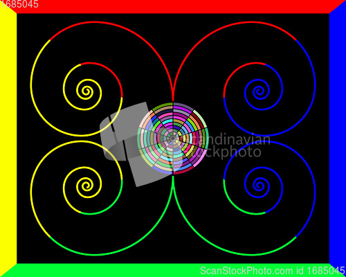 Image of background abstraction with figures