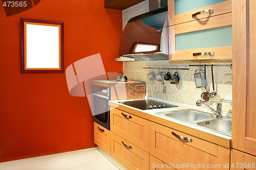 Image of Terracotta kitchen